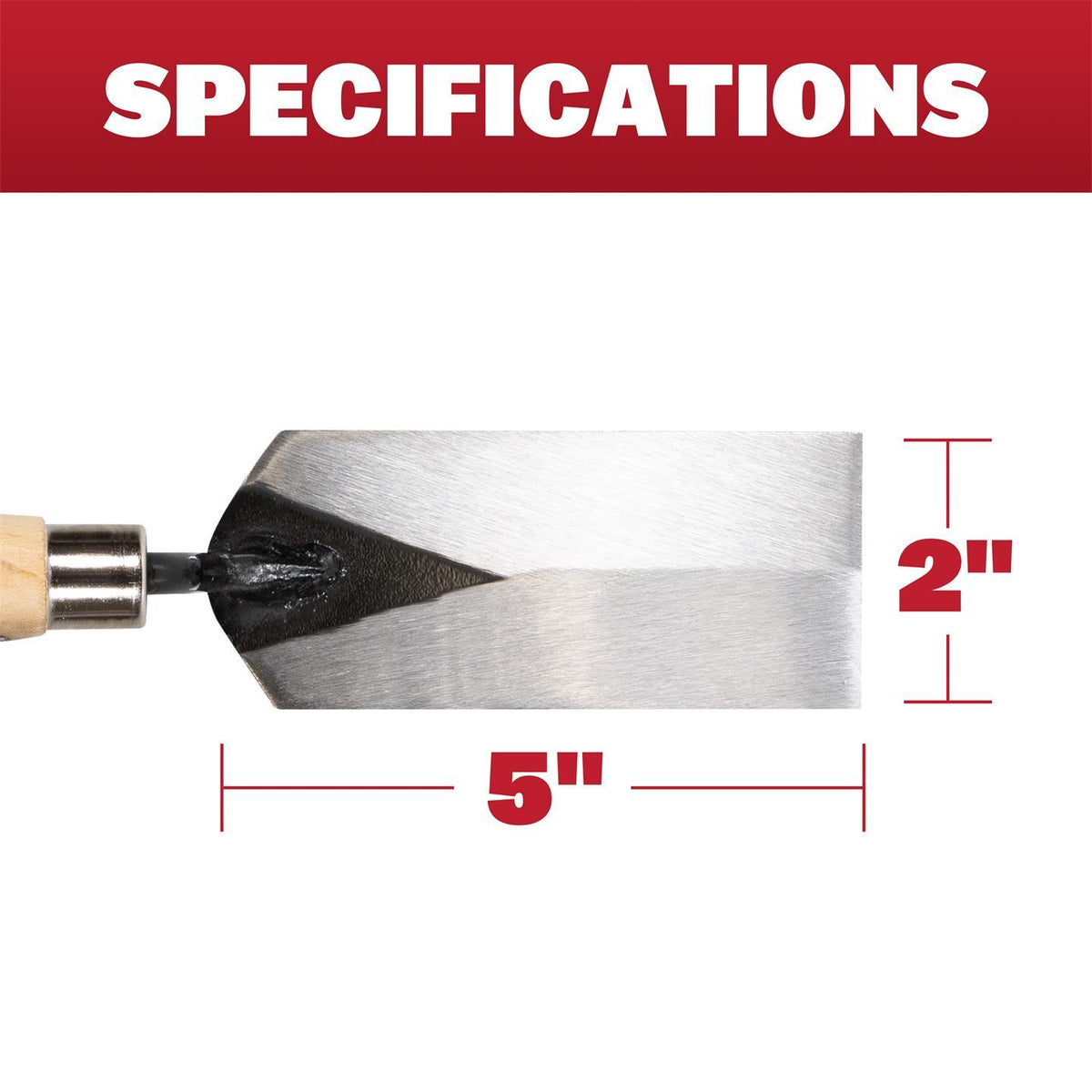 Marshalltown QLT 5in x 2in Margin Trowel