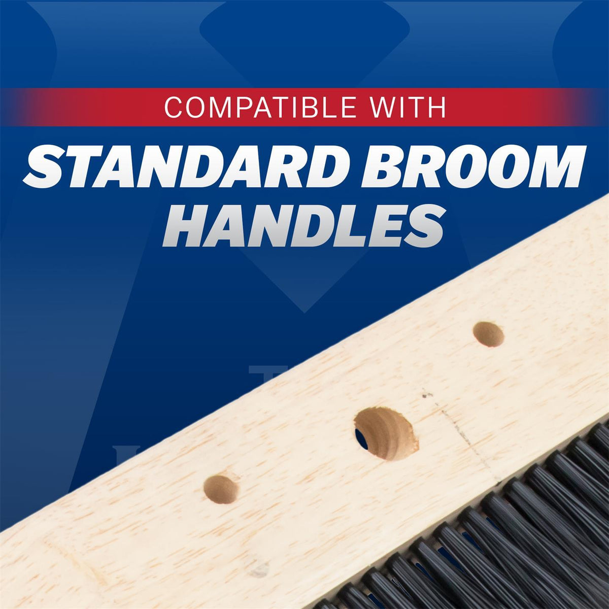 Marshalltown 24in Wood Backed Concrete Broom Head