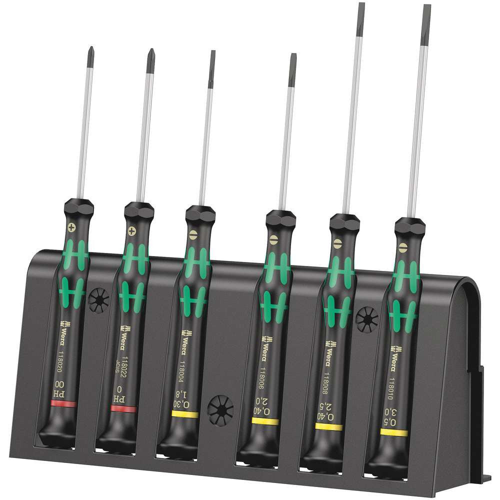 Wera 05118150001 2035/6 A 6pc Micro Screwdriver Set