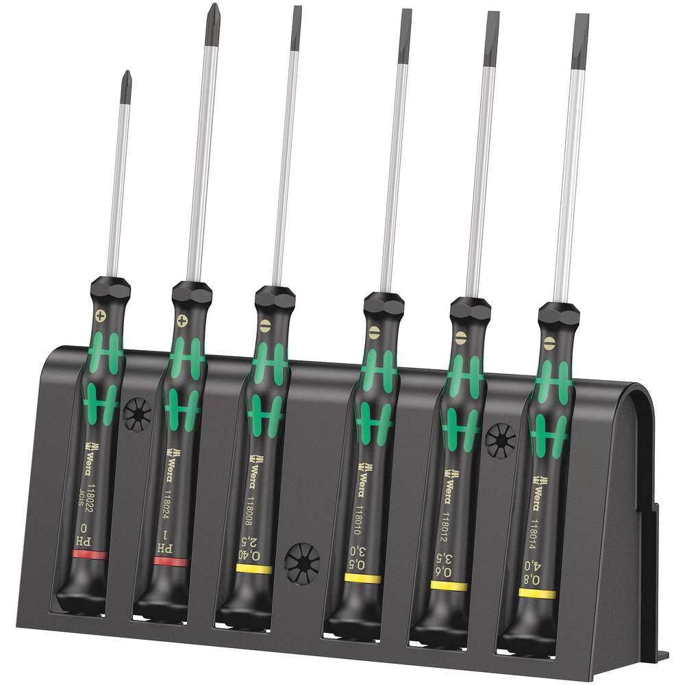 Wera 05118152001 2035/6 B 6pc Micro Screwdriver Set