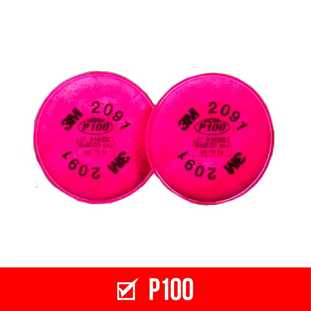 3M P100 Particulate Filters - 4pk