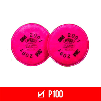 3M P100 Particulate Filters - 4pk