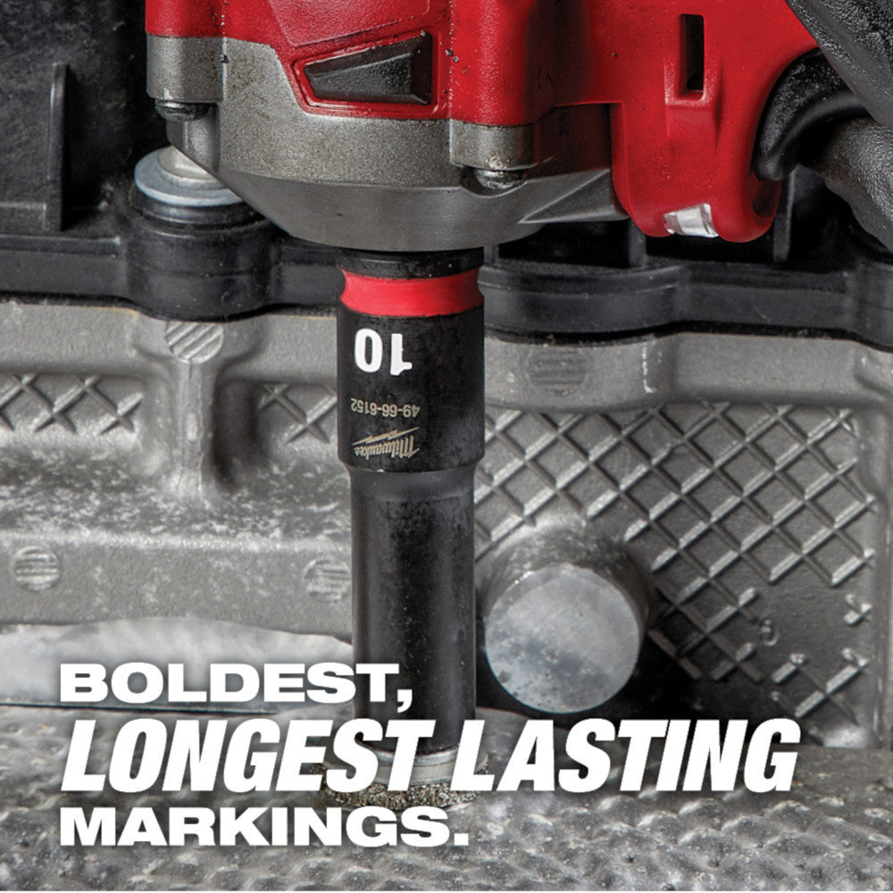 Milwaukee 49-66-6282 SHOCKWAVE Impact Duty 21mm 1/2 inch Drive Metric 6pt Deep Socket