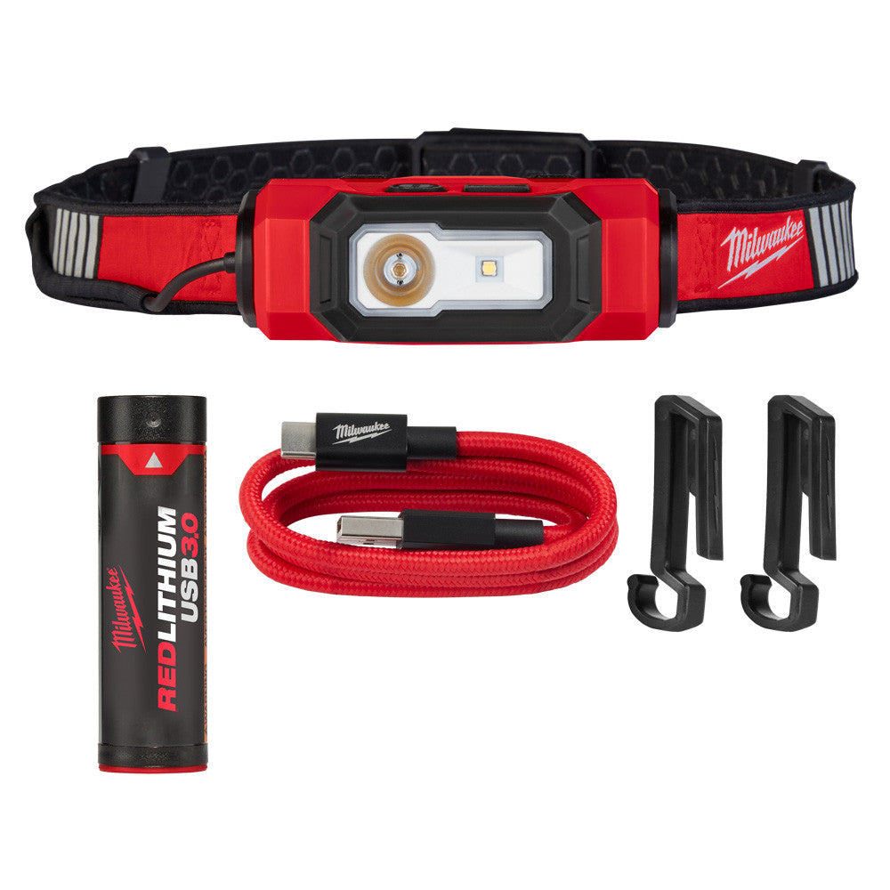 Milwaukee 2116-21 REDLITHIUM USB BEACON 600 Lumen Hard Hat Light