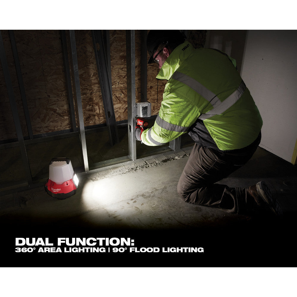 Milwaukee 2144-20 M18 RADIUS LED Compact Site Light with Flood Mode (Tool Only)