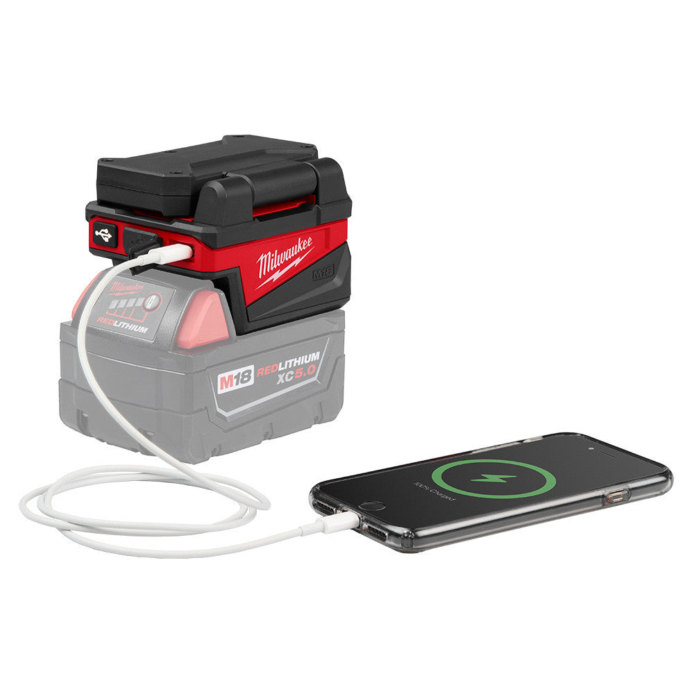 Milwaukee 2359-20 M18 ROVER LED Compact Folding Flood Light with USB Charging (Tool Only)