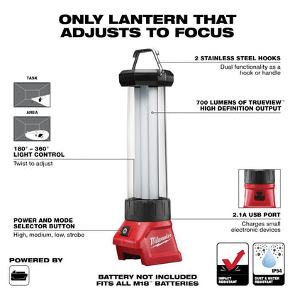 Milwaukee 2363-20 M18 Work Lantern / Trouble Light with USB Charging (Tool Only)