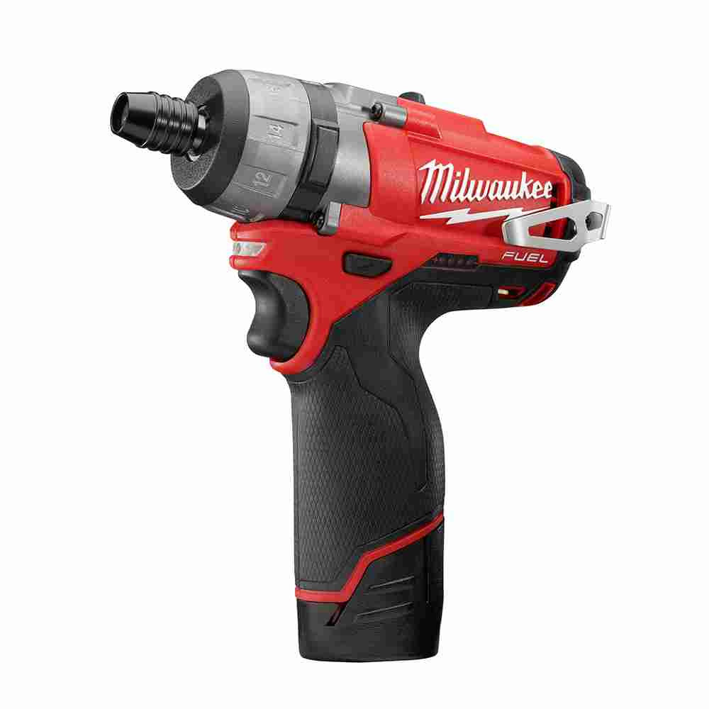 Milwaukee 2402-22 M12 FUEL Cordless Brushless 1/4 inch Hex 2-Speed Screwdriver Kit