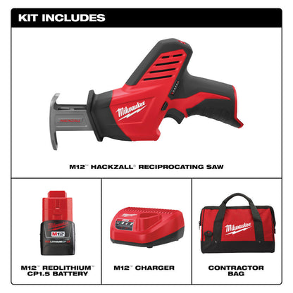 Milwaukee 2420-21 M12 HACKZALL Reciprocating Saw Kit