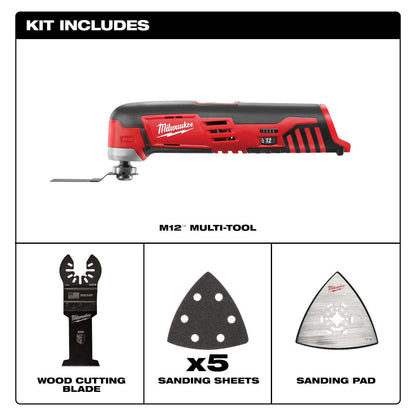 Milwaukee 2426-20 M12 Multi-Tool (Tool Only)