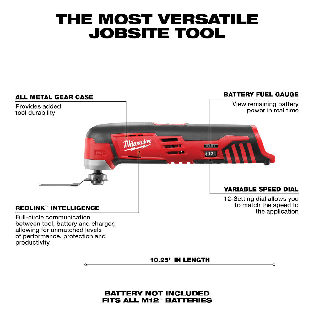 Milwaukee 2426-20 M12 Multi-Tool (Tool Only)