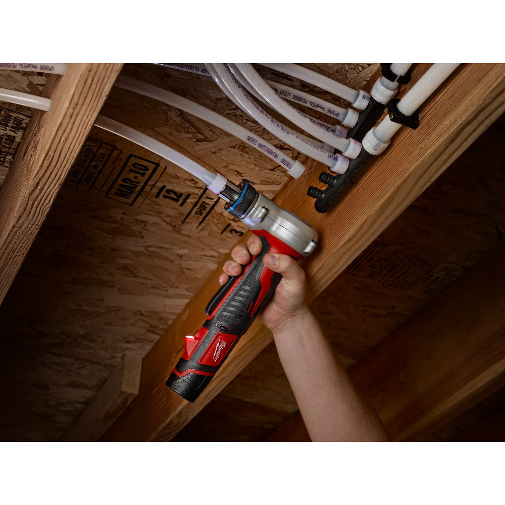 Milwaukee 2432-22 M12 Cordless 3/8 Inch - 1 Inch ProPEX Expansion Tool Kit
