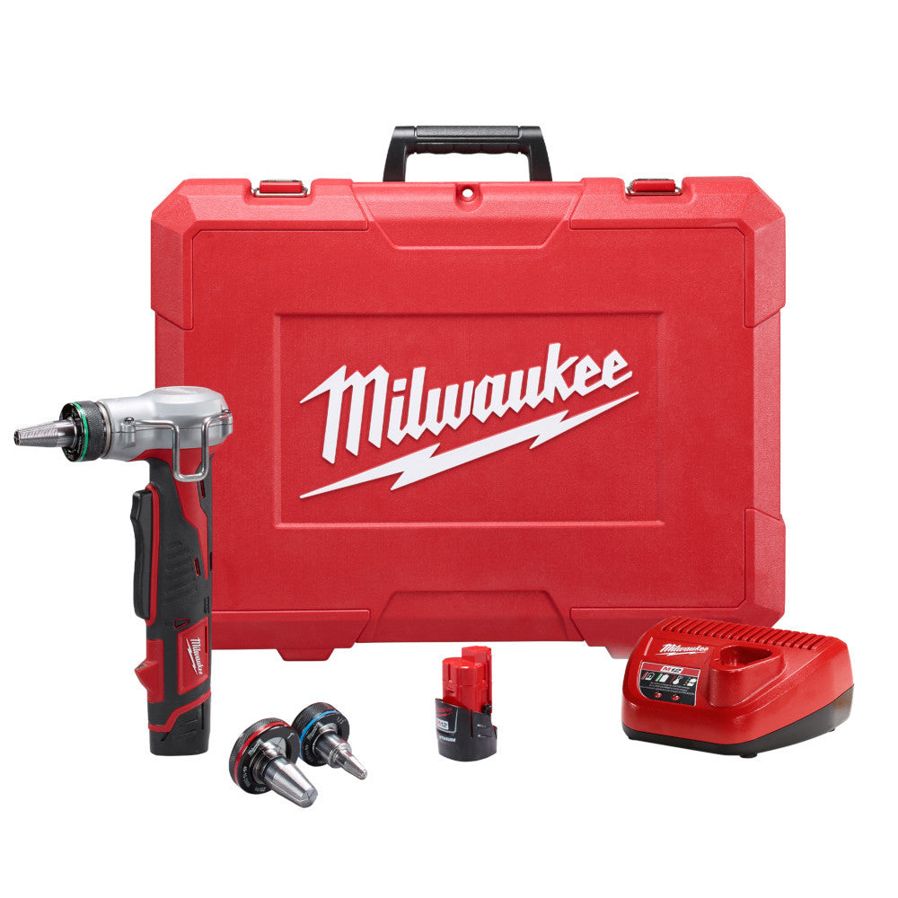 Milwaukee 2432-22 M12 Cordless 3/8 Inch - 1 Inch ProPEX Expansion Tool Kit