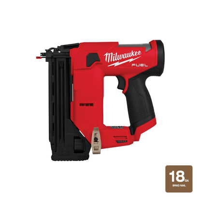 Milwaukee 2541-20 M12 Cordless Brushless 18 Gauge Compact Brad Nailer (Tool Only)