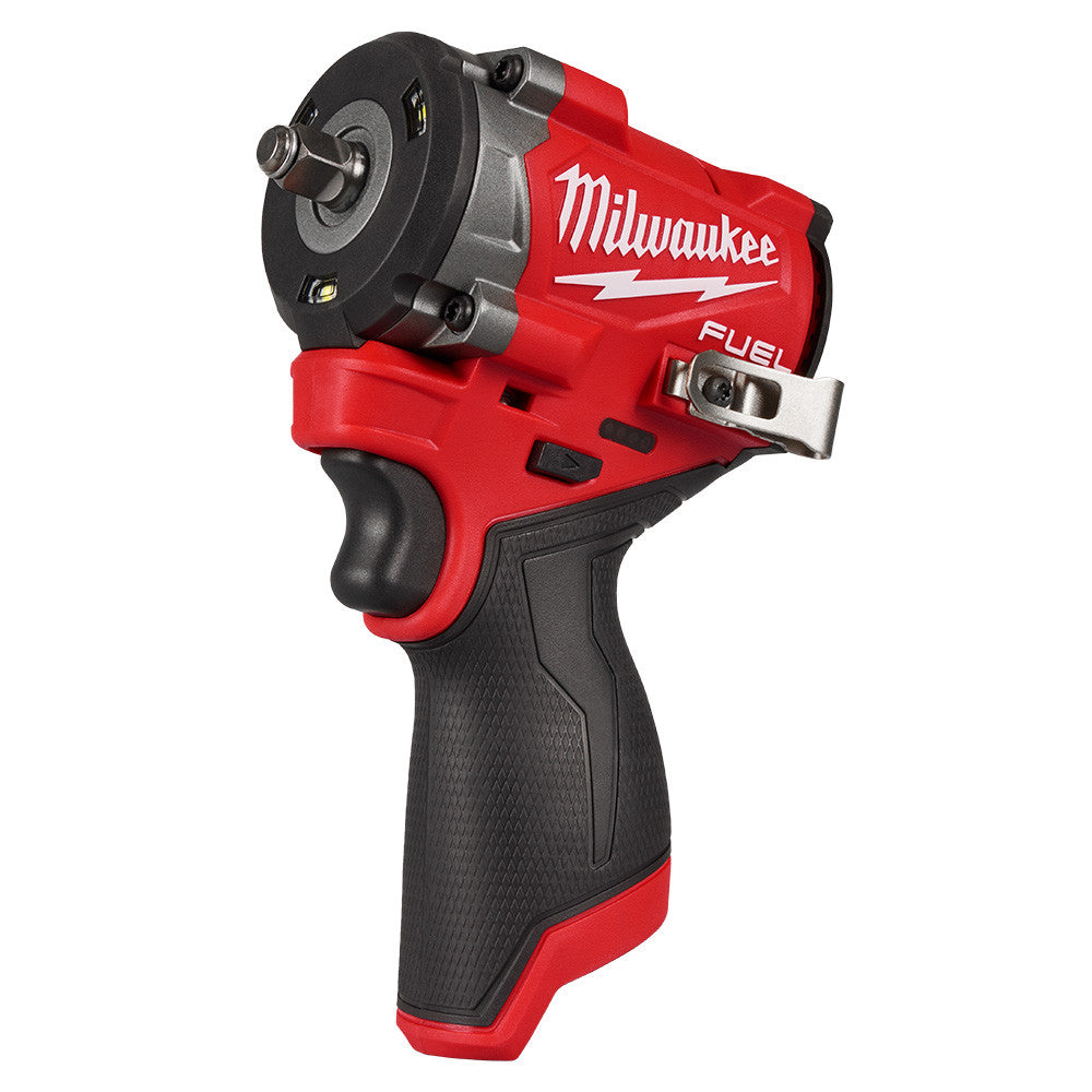 Milwaukee 2562-20 M12 FUEL Cordless Brushless 3/8 Inch Stubby Impact Wrench (Tool Only)