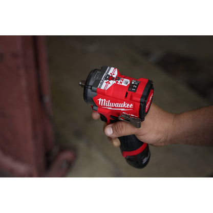 Milwaukee 2562-21 M12 FUEL Cordless Brushless 3/8 Inch Stubby Impact Wrench Kit