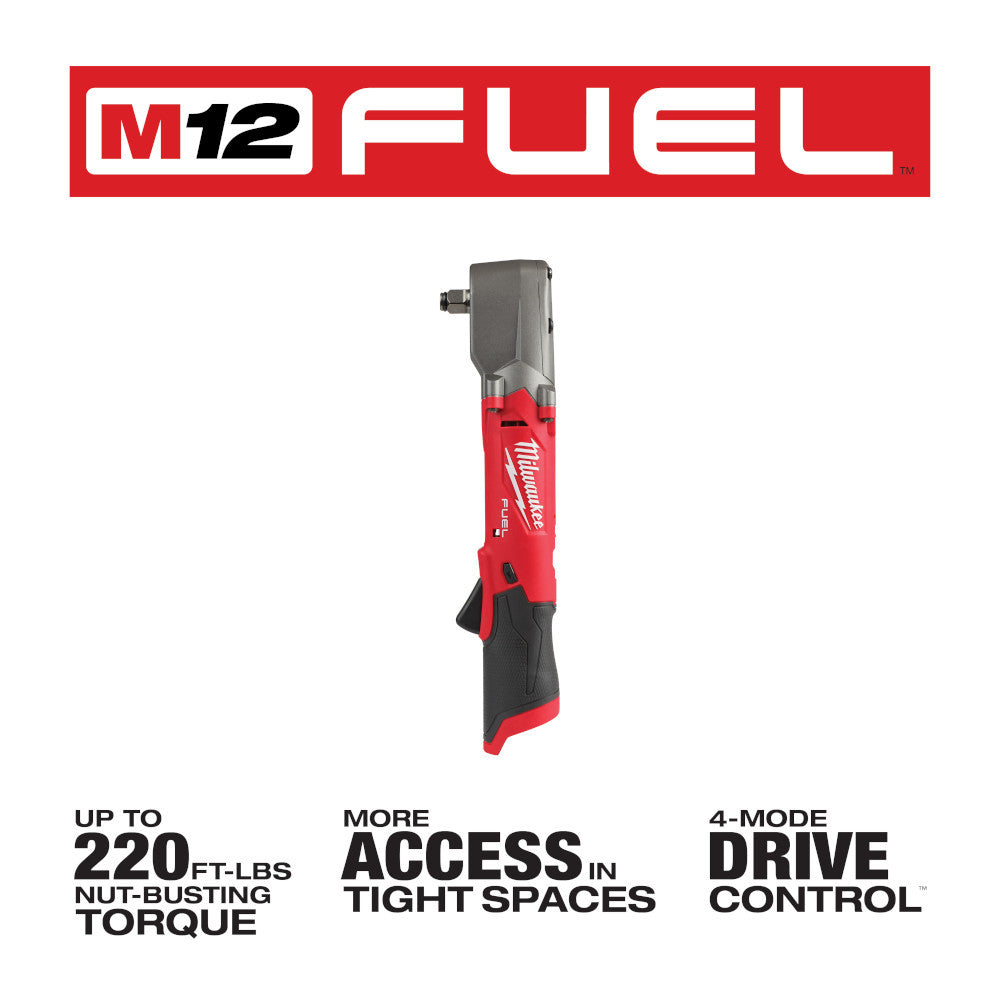 Milwaukee 2565-20 M12 FUEL 1/2 inch Right Angle Impact Wrench with Friction Ring (Tool Only)