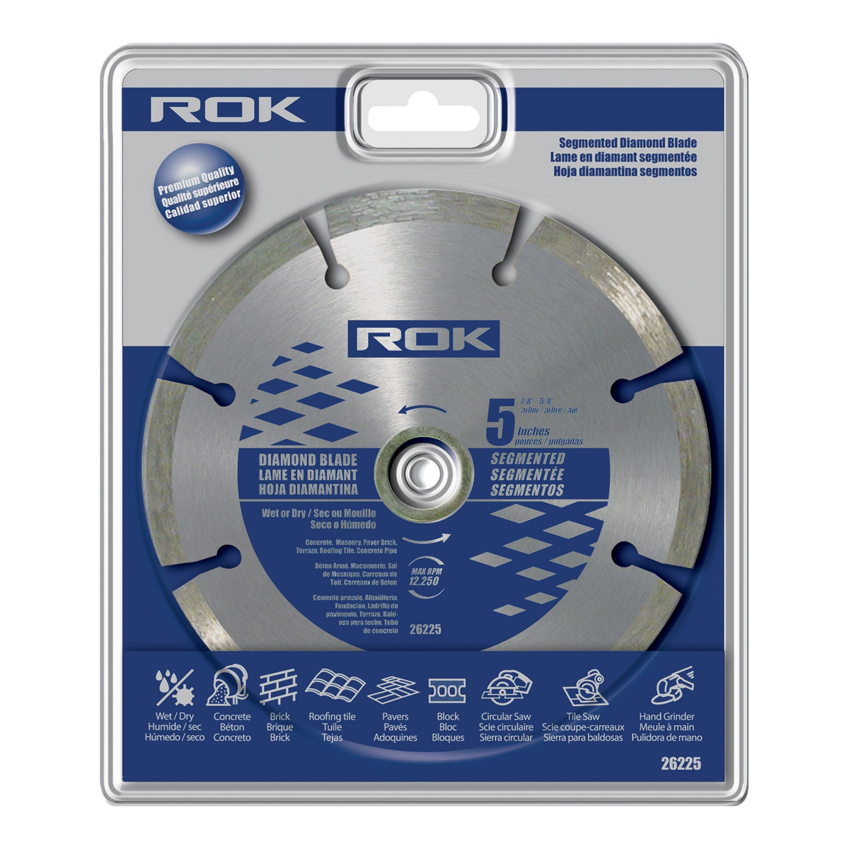 ROK 5in Segmented Diamond Blade - Pro Series