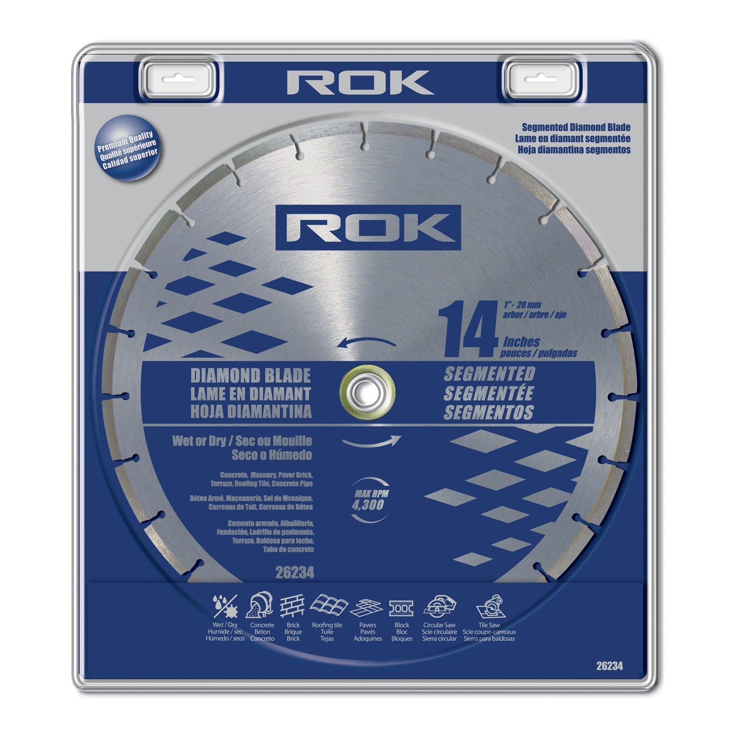 ROK 14in Segmented Diamond Blade - Pro Series