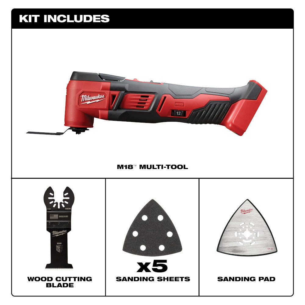 Milwaukee 2626-20 M18 Multi-Tool (Tool Only)