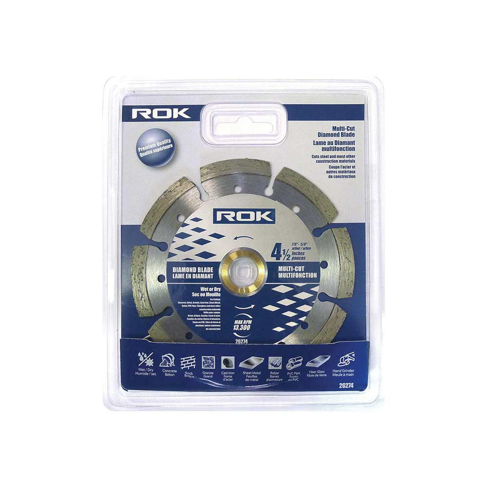 ROK 26274 4-1/2 Inch Multi-Cut Diamond Blade - Pro Series