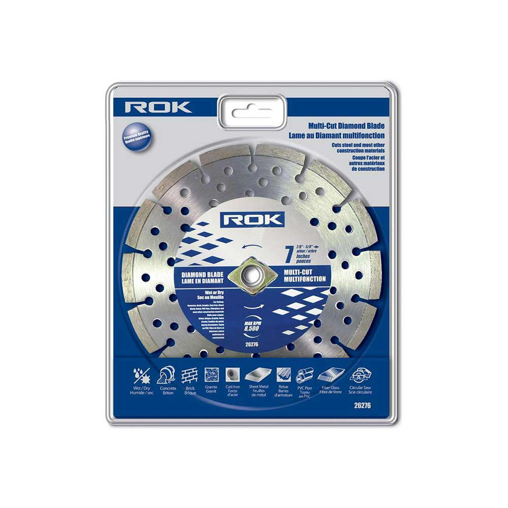 ROK 26276 7 Inch Multi-Cut Diamond Blade - Pro Series