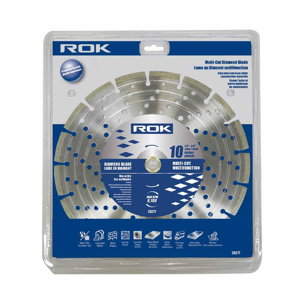 ROK 26277 10 Inch Multi-Cut Diamond Blade - Pro Series