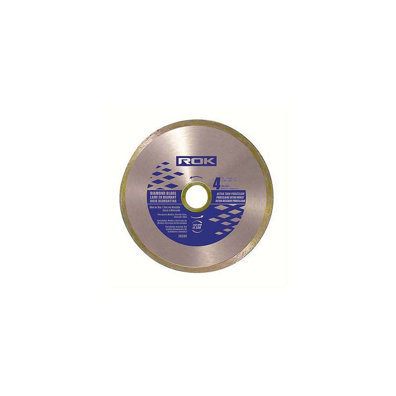 ROK 4in Ultra Thin Diamond Blade for Porcelain - Pro Series