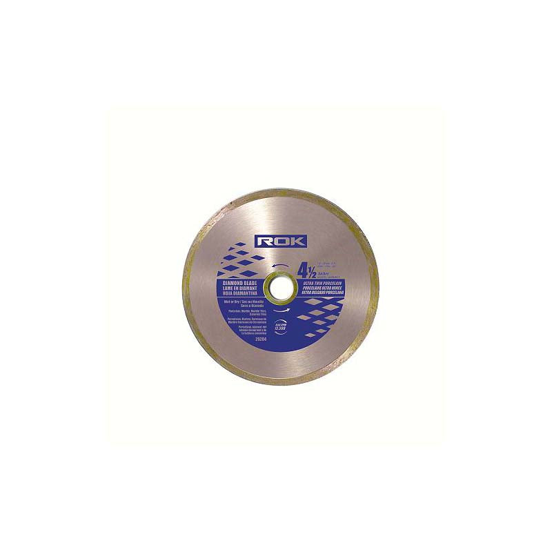 ROK 4-1/2in Ultra Thin Diamond Blade for Porcelain - Pro Series
