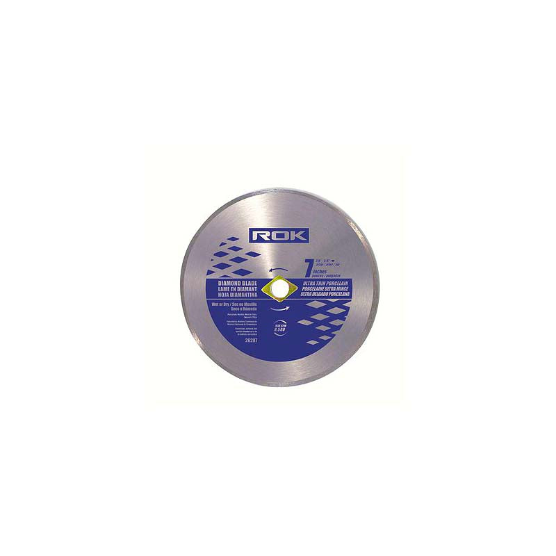 ROK 7in Ultra Thin Diamond Blade for Porcelain - Pro Series