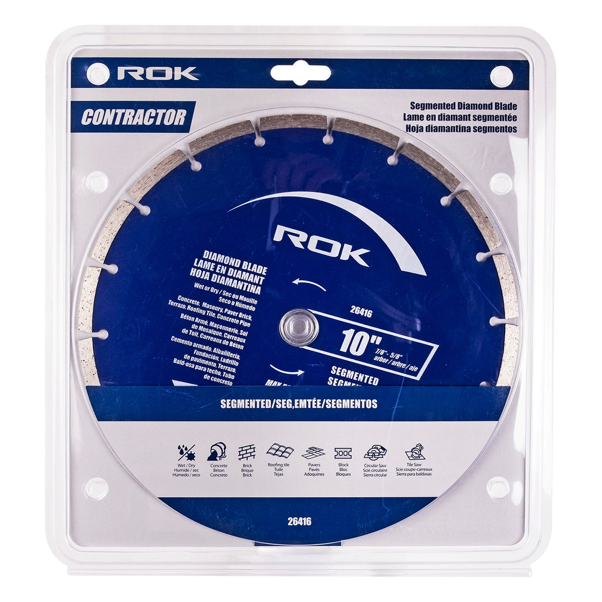 ROK 10in Segmented Diamond Blade