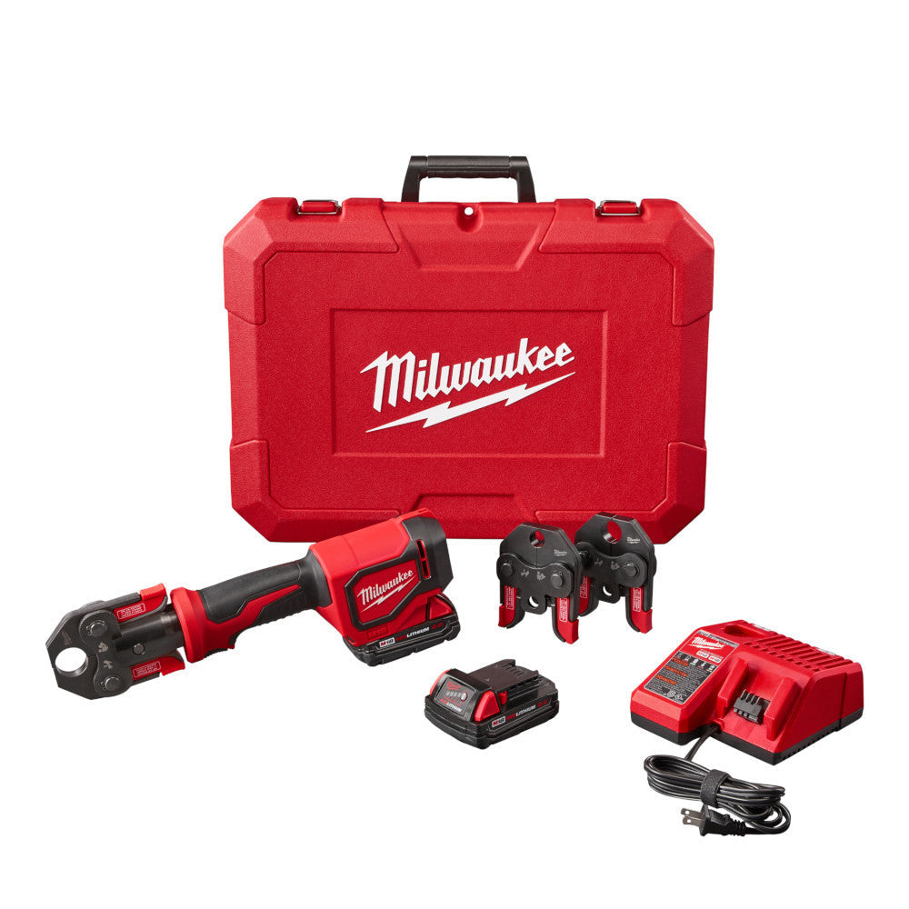 Milwaukee 2674-22C M18 Cordless Short Throw Press Tool Kit with PEX Crimp Jaws