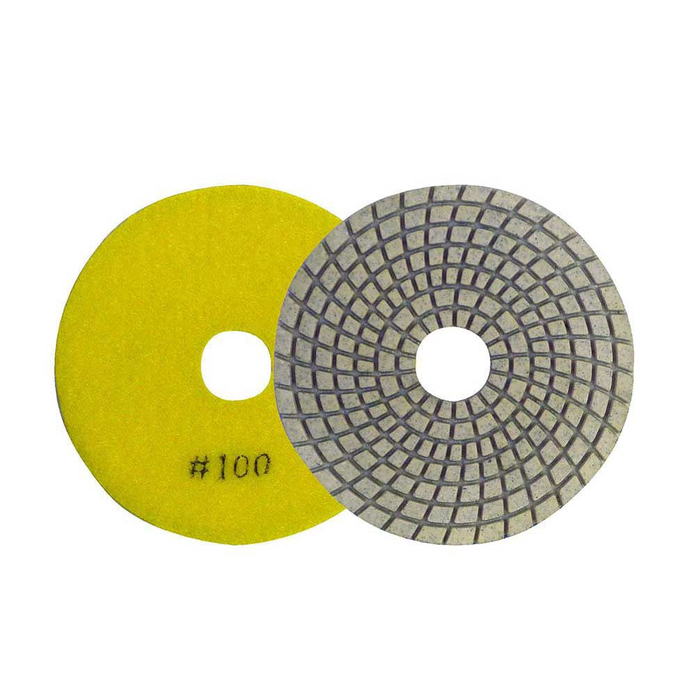 ROK 26912 4 inch Diamond Polishing Pad - 100 Grit