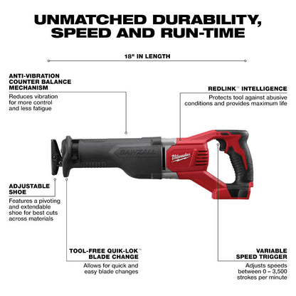 Milwaukee 2696-262 M18 Cordless 6pc Combo Kit