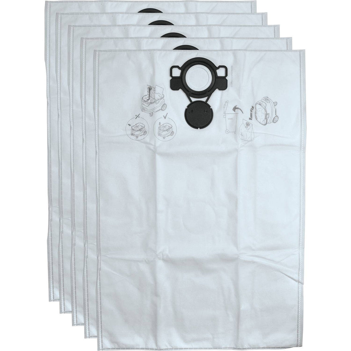 Makita W107418353 Fleece Filter Bags - 5pk