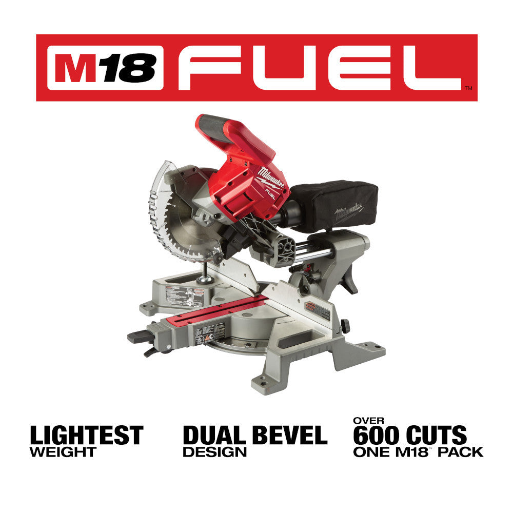 2733-20 M18 FUEL 7-1/4 Inch Dual Bevel Sliding Compound Mitre Saw (Tool Only)