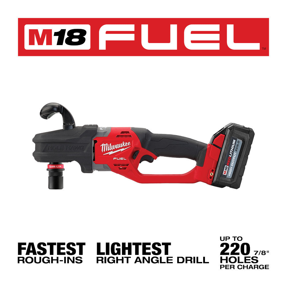 Milwaukee 2808-20 M18 FUEL HOLE HAWG Right Angle Drill with QUIK-LOK (Tool Only)