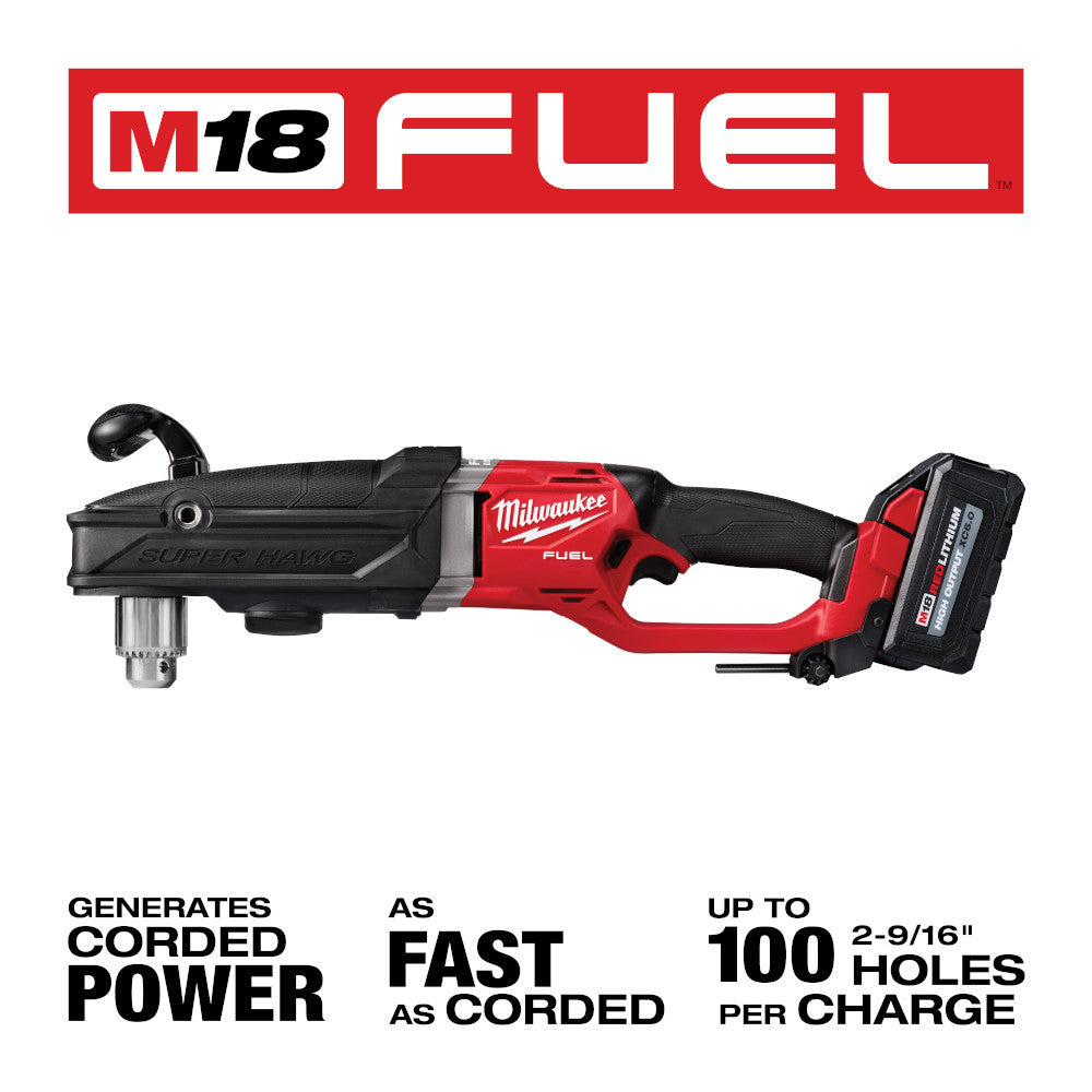 Milwaukee 2809-20 M18 FUEL SUPER HAWG 1/2-Inch Right Angle Drill (Tool Only)