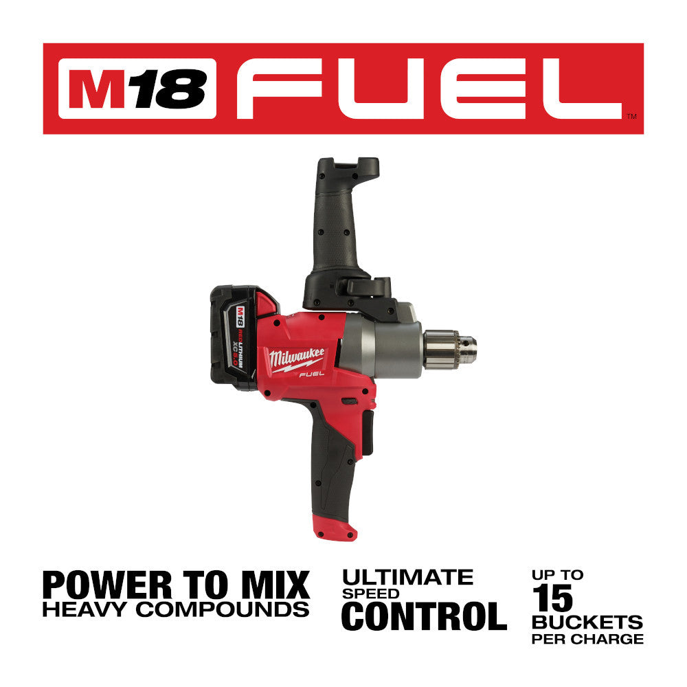 Milwaukee 2810-20 M18 FUEL Mud Mixer with 180° Handle (Tool Only)