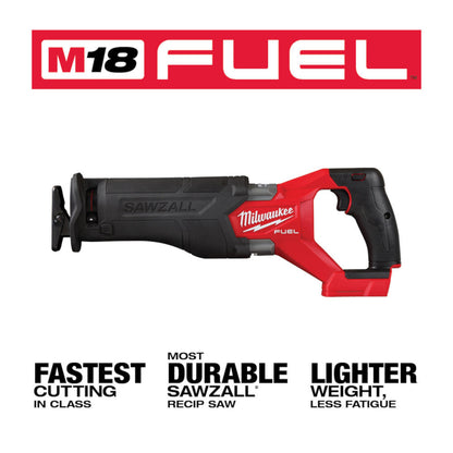 Milwaukee 2821-20 M18 FUEL SAWZALL Reciprocating Saw (Tool Only)