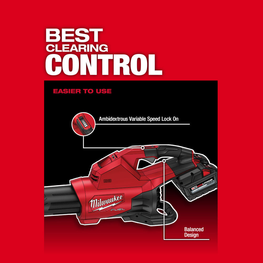 Milwaukee 2824-20 M18 FUEL Cordless Brushless Dual Battery Blower (Tool Only)