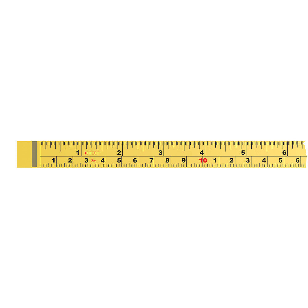 ROK 3/4in x 3m / 10' Left to Right SAE/Metric Self-Adhesive Tape Measure