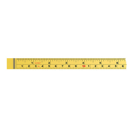 ROK 3/4in x 3m / 10' Left to Right SAE/Metric Self-Adhesive Tape Measure