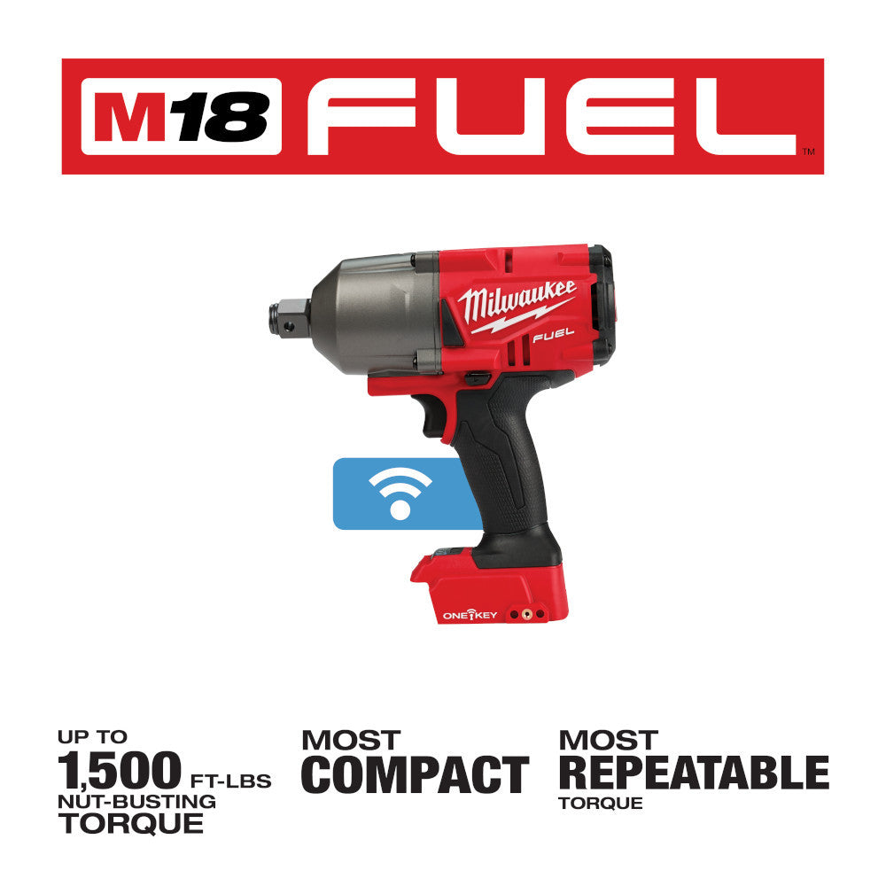 Milwaukee 2864-20 M18 FUEL  3/4 inch High-Torque Impact Wrench with Friction Ring and ONE-KEY (Tool Only)