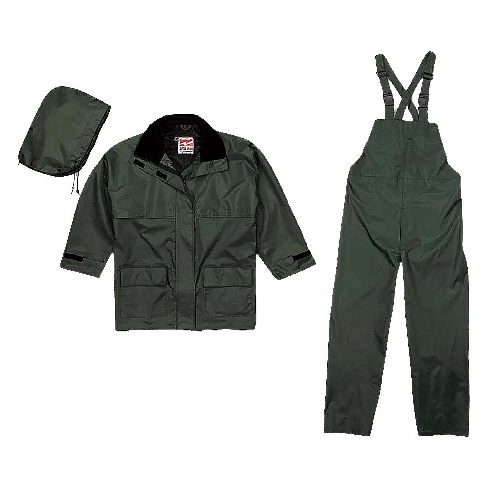 Viking 3pc Open Road 150D Green Rain Suit - Extra Large