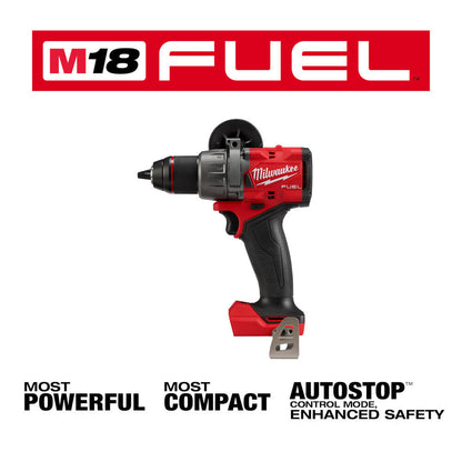 Milwaukee 2904-22 M18 FUEL Cordless Brushless 1/2 Inch Hammer Drill/Driver Kit