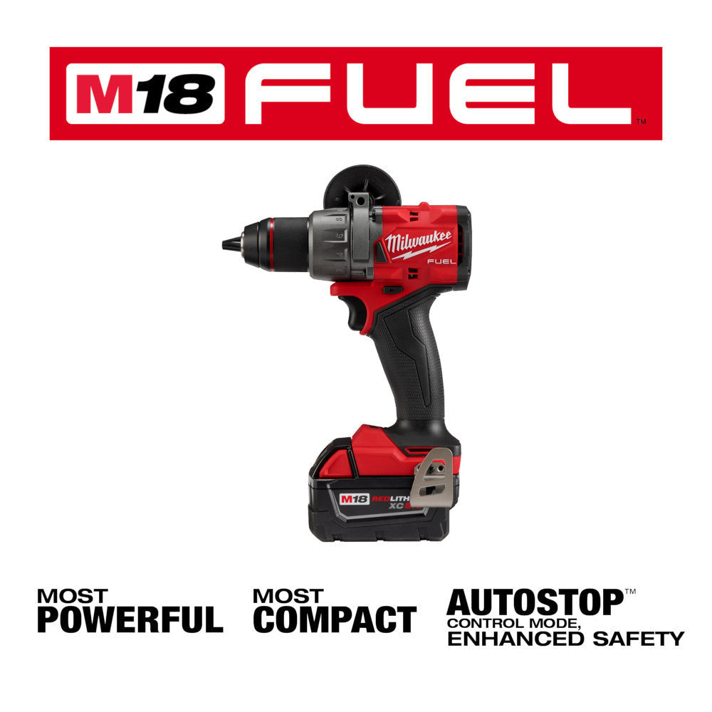 Milwaukee 2904-20 M18 FUEL Cordless Brushless 1/2 Inch Hammer Drill/Driver (Tool Only)