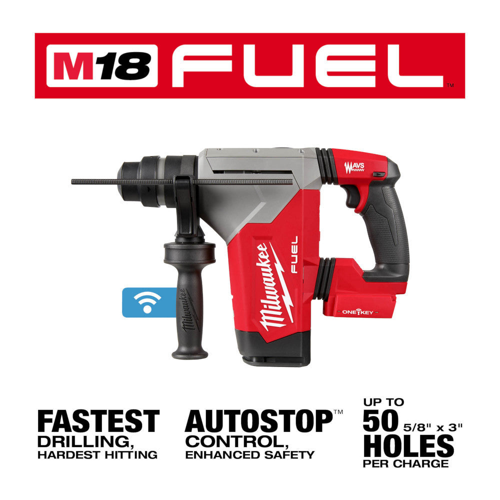 Milwaukee 2915-20 18V FUEL 1-1/8 Inch SDS Plus Rotary Hammer with ONE-KEY (Tool Only)