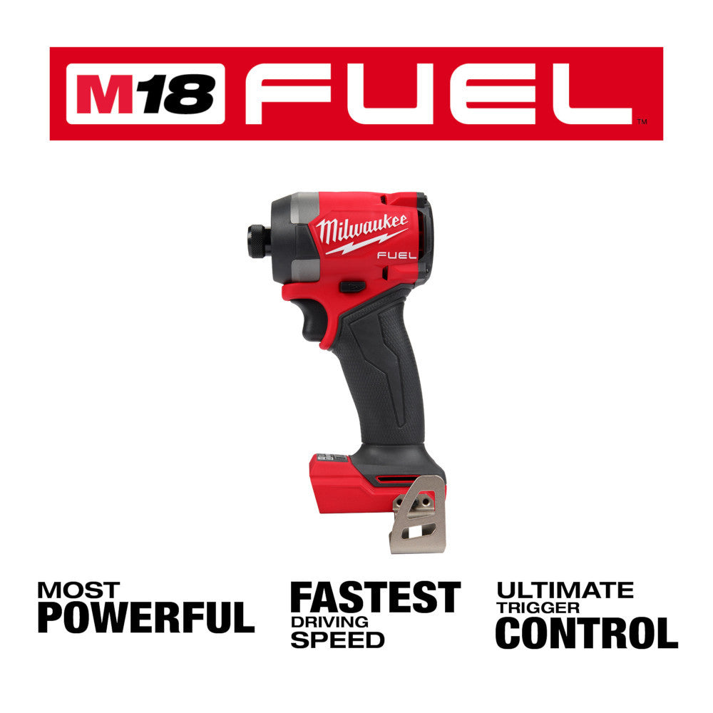 Milwaukee 2953-22 M18 FUEL Cordless Brushless 1/4 Inch Hex Impact Driver Kit