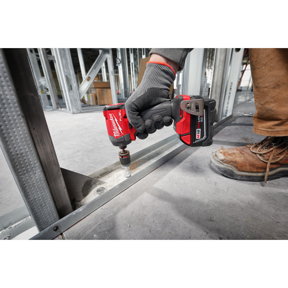 Milwaukee 2953-22 M18 FUEL Cordless Brushless 1/4 Inch Hex Impact Driver Kit